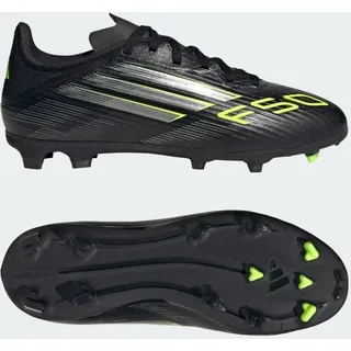 adidas F50 League MG Kinder Core Black/Iron Metallic/Lucid Lemon 34