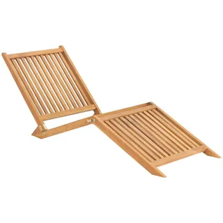 Sonnenliege aus Teak 60 x 57 x 160 cm - Braun