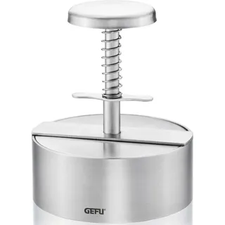GEFU Burgerpresse 14 cm Edelstahl grau