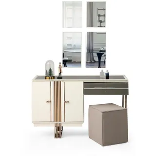 Schminktisch Konsole Schlafzimmer Möbel Design Luxus Konsolentisch JVmoebel - Beige