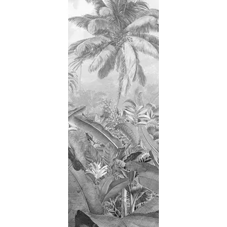 KOMAR Amazonia Black and White Panel 100 x 250 cm