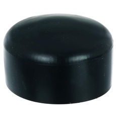 Alberts 831974 Pfostenkappe für runde Metallpfosten | Kunststoff, schwarz | für Pfosten-Ø 60 mm | 10er Set