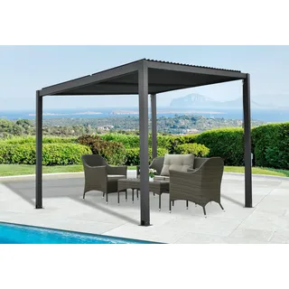 Floraworld Pergola 3 x 3 m Schwarz