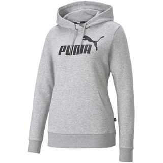 Puma Damen Pullover, ESS Logo Hoodie FL light gray heather S