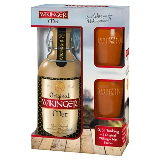 Wikinger Met Original 11% vol. 0,5l mit 2 Tonbechern