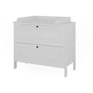 VitaliSpa Wickelkommode Ajaton Weiß 108 x 98 cm mit 2 Schubladen , Holzwerkstoff , 108x98x70 cm , Babymöbel & Kindermöbel, Babyzimmer, Wickelkommoden & Zubehör, Wickelkommoden