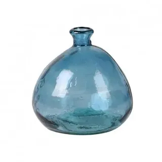 NATURAL LIVING VASE Mila 2L Saphir AUS RECYCELTEM Glas D17CM X H18CM