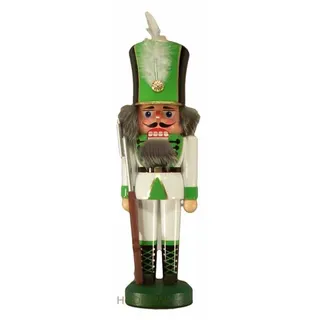 Nussknacker Soldat weiß 26cm NEU Nußknacker Figur Erzgebirge Weihnachtsfigur