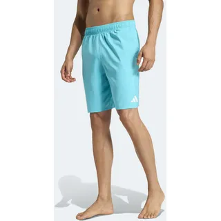 adidas Badeshorts ADIDAS PERFORMANCE "8 ZOLL", Herren, Gr. XL, N-Gr, lucid cyan, weiß, Obermaterial: 100% Polyester, Badehosen Badeshorts