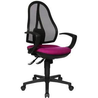 Topstar OP20QG03 Open Point SY, Bürostuhl, Schreibtischstuhl, ergonomisch, inkl. Armlehnen, Stoffbezug, lila