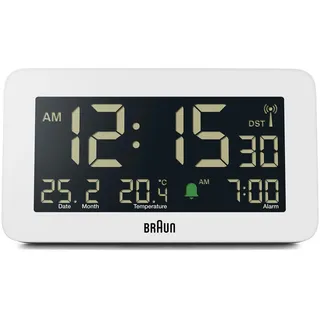 Braun Clock digital Wecker BC10W-DCF