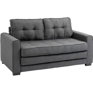 Homcom Schlafcouch Leinen 2-Sitzer Grau