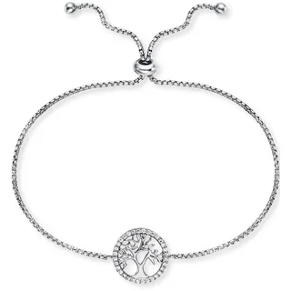 Engelsrufer Armband Silber mit Lebensbaum Anhänger Zirkonia 24 cm