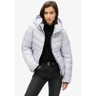 Superdry Steppjacke »HOODED FUJI QUILT PADDED JKT«, mit Kapuze, lila