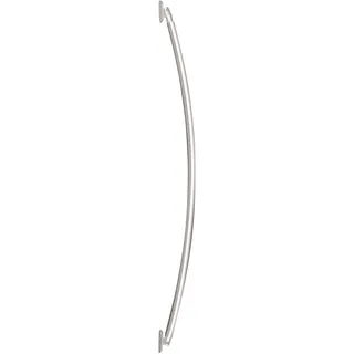 Wenko Bogenförmige Teleskop-Duschstange, ausziehbare Duschvorhangstange zum Bohren, extra stabil mit Ø 2,5 cm, aus rostfreiem & langlebigem Aluminium, 110-200 cm, Chrom