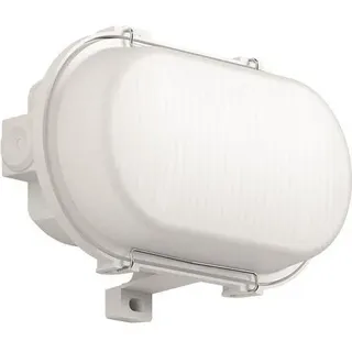 RZB LED Ovalleuchte Glas/Kunststoff 501048,009 990 lm IP65 inkl. Bewegungsmelder grau/weiß
