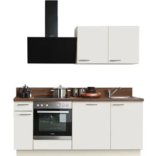 kochstation Küchenzeile KS-Scafa 200 cm weiß