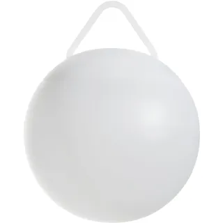 EGLO LED Kugel Poggiobello Kunststoff Ø 20 cm inkl. Erdspieß und Aufhängung weiß