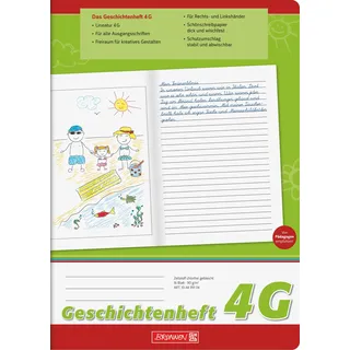 Brunnen Brunnen, 104499104 Geschichtenheft Klasse 4 A4 16 Blatt, Lineatur 4G)