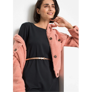Hüftgürtel BONPRIX, Damen, Gr. 80, gold, roségoldfarben, silber metallic, Lederimitat, Reptilienprägung, metallic, Gürtel Hüftgürtel, aus Polyurethan, in Metallic-Optik, femininer Stil, Topseller