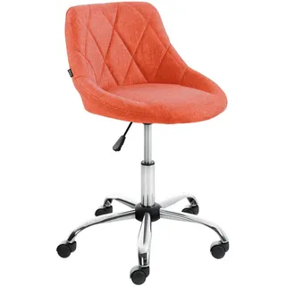 CLP Hocker Stoff orange , Orange , Textil , 47x71x49 cm , Wohnzimmer, Sessel, Hocker & Hockerbänke, Sitzhocker