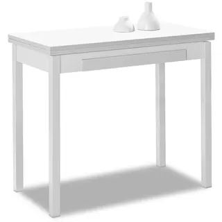 ASTIMESA Küchentisch, weiß, 90 x 100 cm