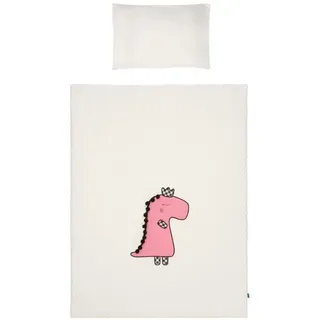 3-teilige Bettwäsche Belisima Dino 3D 100/135 creme-rosa