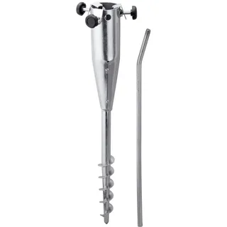 Schneider Bodenhülse Stahl 50 cm Silber