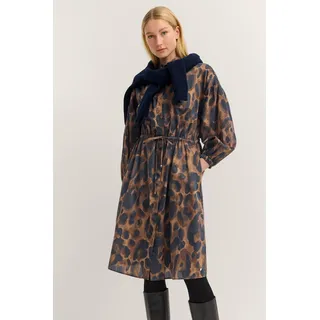 Bugatti Blusenkleid Leo-Muster Braun 36