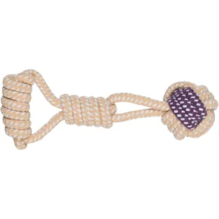 Trixie Junior Knoten-Ball am Tau 23 cm Beige