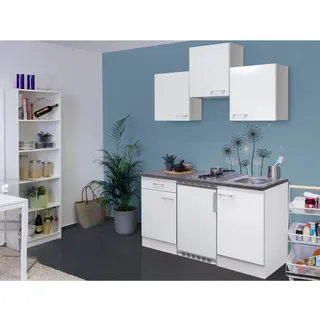 Flex-Well Küchenzeile Lucca 150 cm Weiß