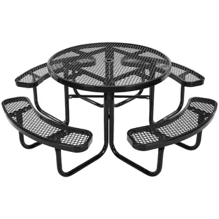 Vevor Picknicktisch 4-tlg. Schwarz