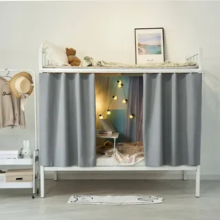 XGOPTS 2 Stück Bettvorhang Hochbett Kinder Vorhang Hochbett Bettvorhänge Mädchen Jungen Betthimmel Vorhänge für Bett Schlafsaal Bettvorhänge (115 x200 cm)