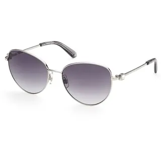 Swarovski Sk0330 Damen-sonnenbrille - Shiny Palladium - 57