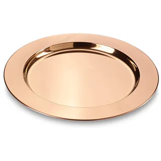 Echtwerk Platzteller/ Set 2tlg aus Edelstahl, Ø 33,2 cm, Kupfer-Edition, 2 teilig