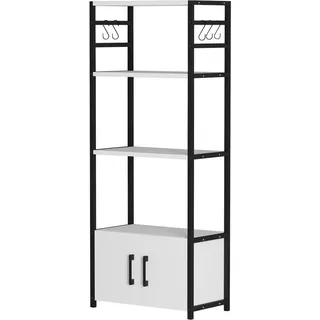 [en.casa] Küchenregal Arhuni 139 x 56 x 30 cm Weiß