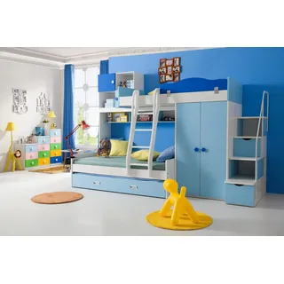 Betten Hochbett Echtes Holz Kinder & Jugend Zimmer New Doppelstock Bett Etagen
