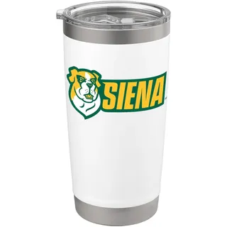 Siena College Saints St. Bernard New Horizontal Logo Doppelwandiger Edelstahl-Thermobecher