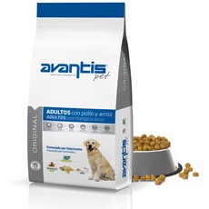 Avantis Pet Original Futtermittel für Erwachsene Hunde mittlerer und großer Rassen, 15 kg, 100% vollständiges und ausgewogenes Futter - sehr ernährungsphysiologisch mit Huhn und Reis