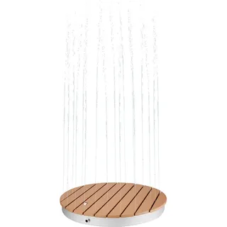 HOME DELUXE WPC Bodendusche CALIA Teak -  70,5 cm | Bodendusche, Außendusche, Gartendusche, Outdoor Dusche - Hellbraun