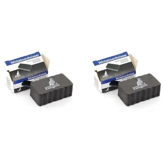 Whiteboard-Löscher Kangaro mini magnetisch Größe 33x57x22mm, K-N12WBWM, Schwarz (Packung mit 2)