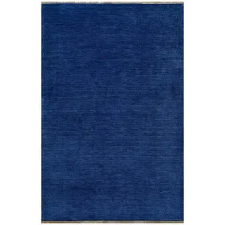 Cazaris Orientteppich , Blau , Textil , Uni , rechteckig , 80x200 cm , Care & Fair, AZO-frei , Teppiche Und Böden, Teppiche, Orientteppiche