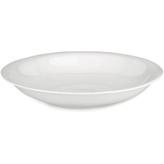 Alessi "All Time", 4 Stück Suppenteller aus Bone China, 22 centimeters, Weiss/Opulenter Garten