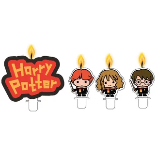 Amscan Mini-Figurenkerzen Harry Potter 4 St. bunt