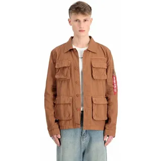 Alpha Industries Ripstop Cargo Überhemd Hazel Brown L