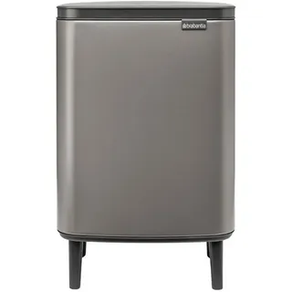 Brabantia 227288 Mülleimer Bo Hi, 12L, Platinum