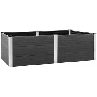 vidaXL Garten-Hochbeet 200x100x54 cm WPC Grau - Grau