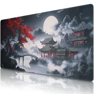 Sevenpers Mauspad XXL,900x400mm Groß Anime-Mauspad,Mausmatte mit Rutschfester Gummibasis,Schreibtischunterlage für Büro,Zuhause,Gaming