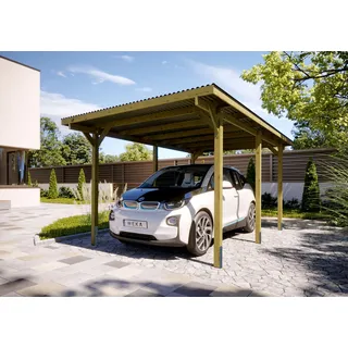 Weka Einzelcarport 606 Gr.1 2,68 x 3,89 m braun