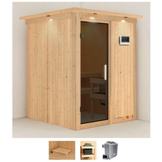 Bild von Sauna »Norma«, (Set), 9 KW-Ofen mit externer Steuerung beige